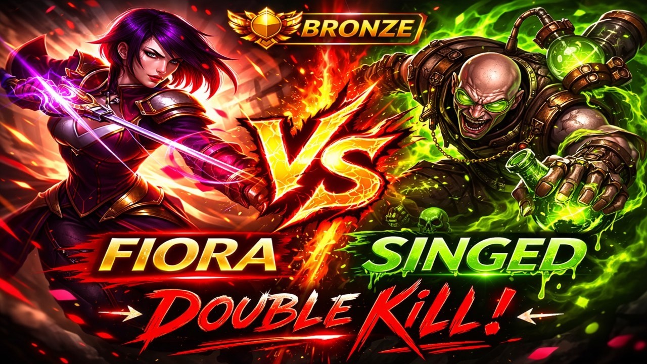 Ranked Review #41&ndash; Fiora vs Singed | Bronze 3 Solo Queue