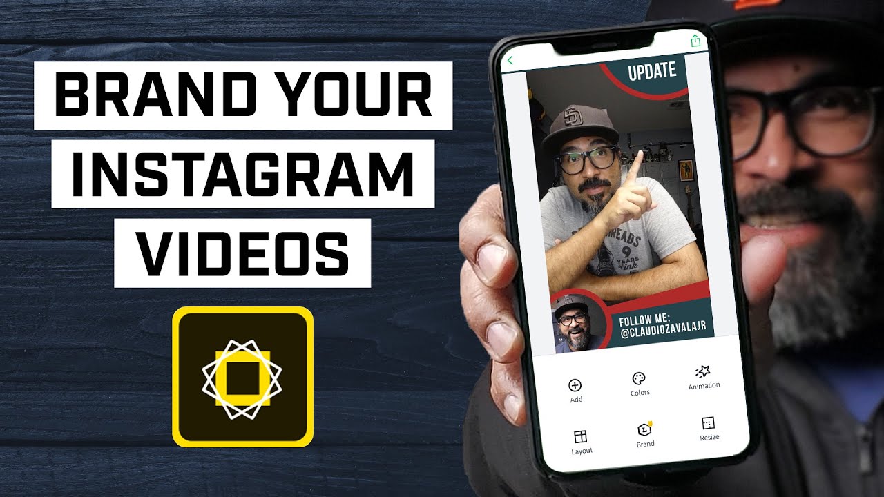 How To Brand Your Instagram Videos using Adobe Spark Post