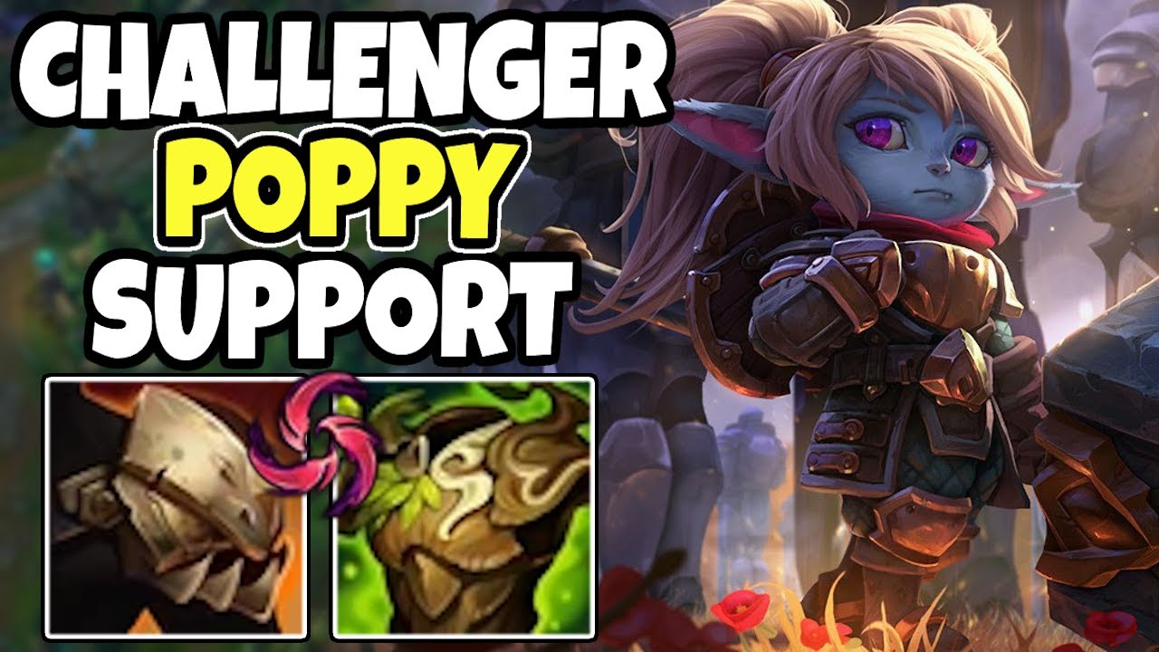 Challenger support shows you how to play POPPY - POPPY support - 14.14 League of Legends