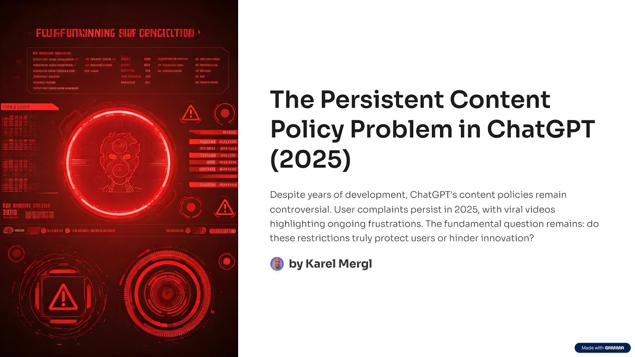 The Persistent Content Policy Problem in ChatGPT (2025)