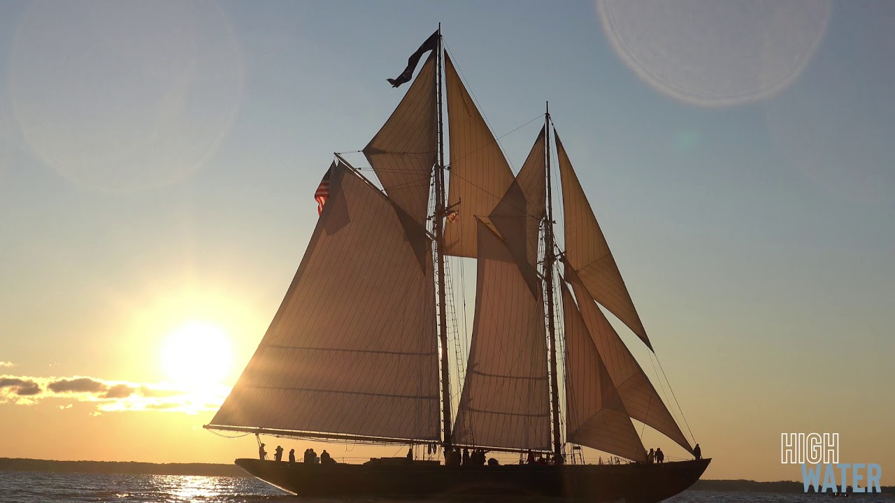 Start of the 2019 Great Chesapeake Schooner Race
