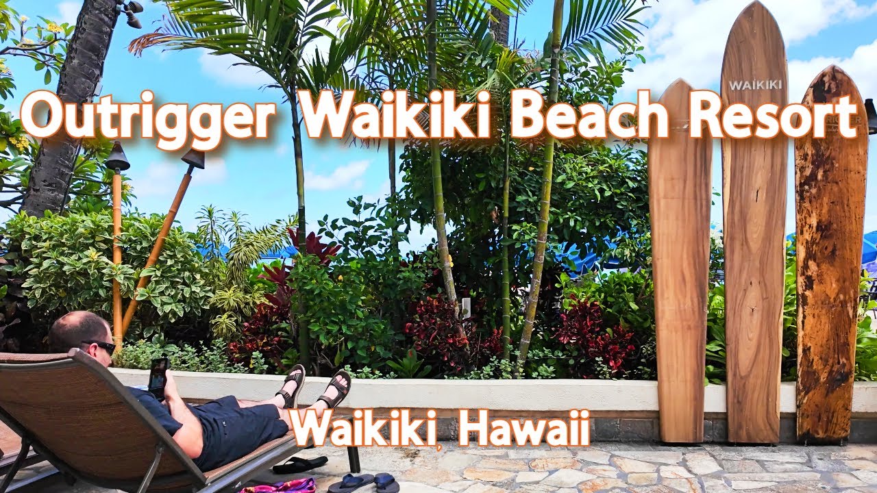【4K】𝐖𝐀𝐋𝐊 🇺🇸 The Outrigger Waikiki Beach Resort