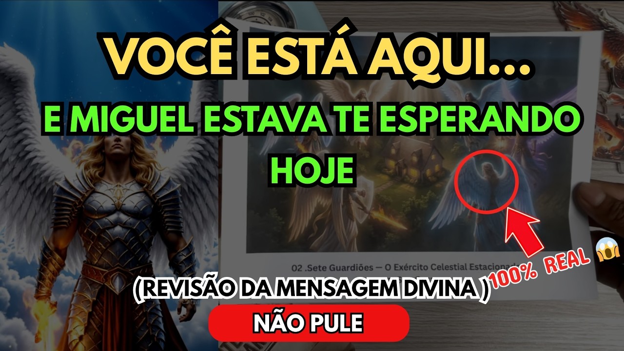 POR QUE HOJE? MIGUEL ESTÁ FELIZ POR VOCÊ TER ENCONTRADO—NÃO É COINCIDÊNCIA…
