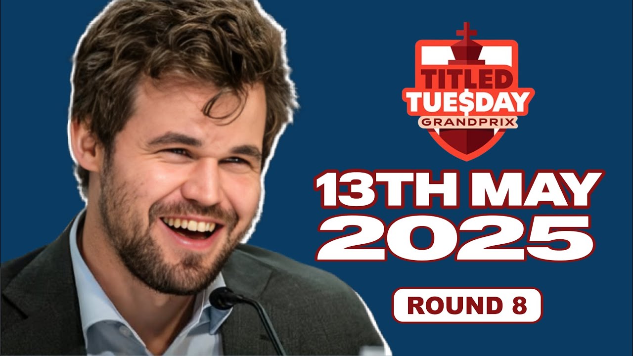 🔥Magnus Carlsen vs Jeffery Xiong | Titled Tuesday ( Round 8)