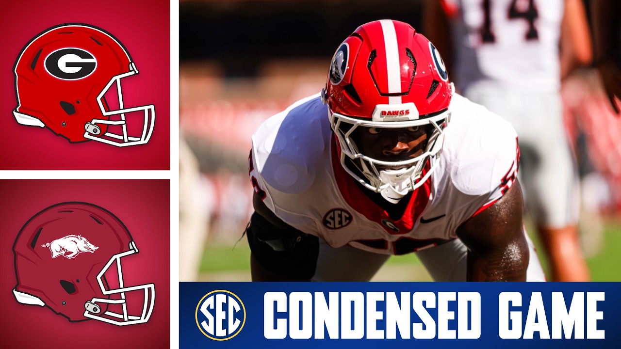 № 2 Georgia Bulldogs против Arkansas Razorbacks | Сокращенная версия матча | SEC по американскому...