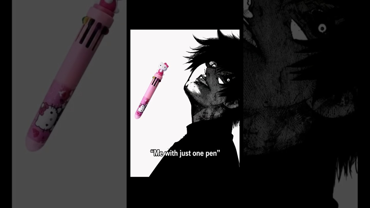 (Me with just one pen😈) #drawing #art #anime #fun #jjk