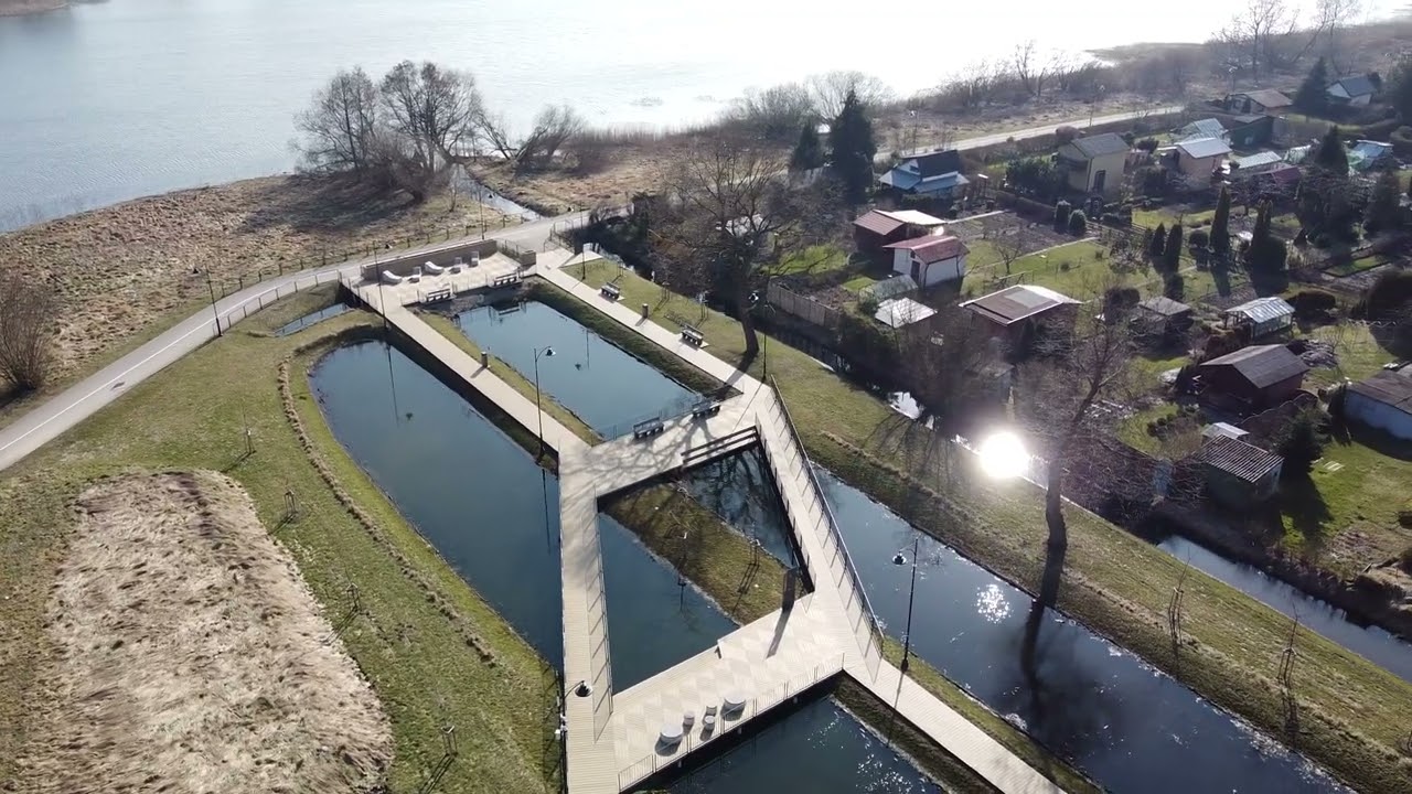 Kartuzy z lotu drona - Promenada, Ogr&oacute;dki Działkowe, Wzg&oacute;rze wolności.