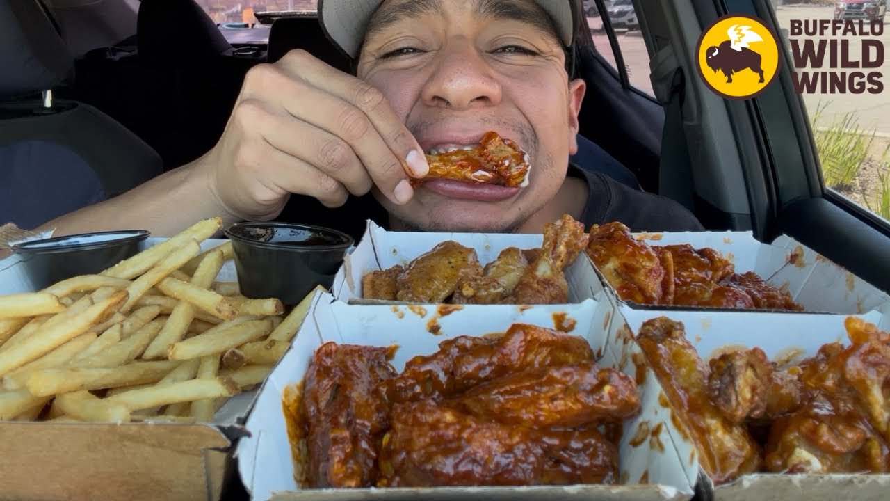 Giveaway Time!!!!!!   Buffalo Wild Wings Mukbang