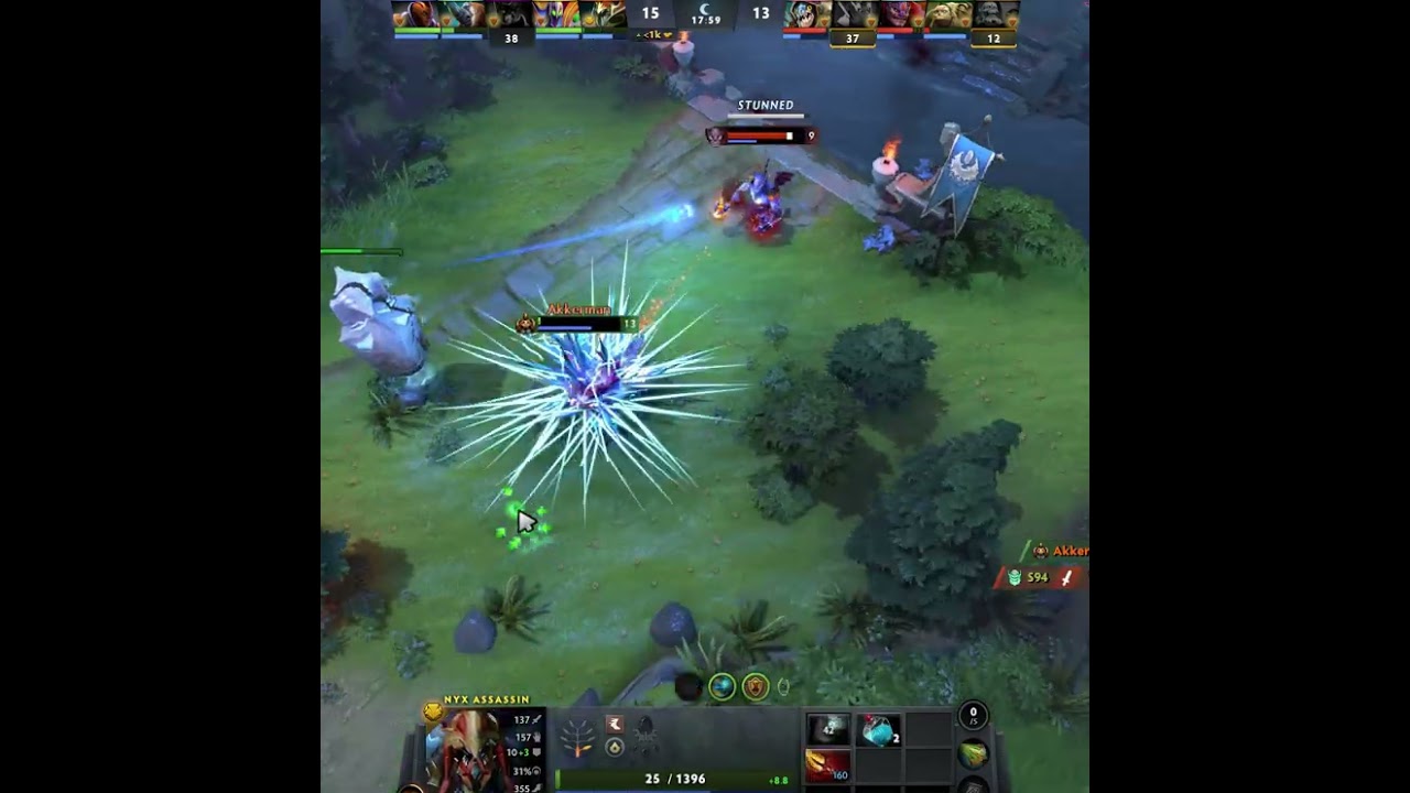 Nyx Assassin in 56 Seconds 🔥Easy 1687 Golds #dota2 #Rampage #Dota2gameplay