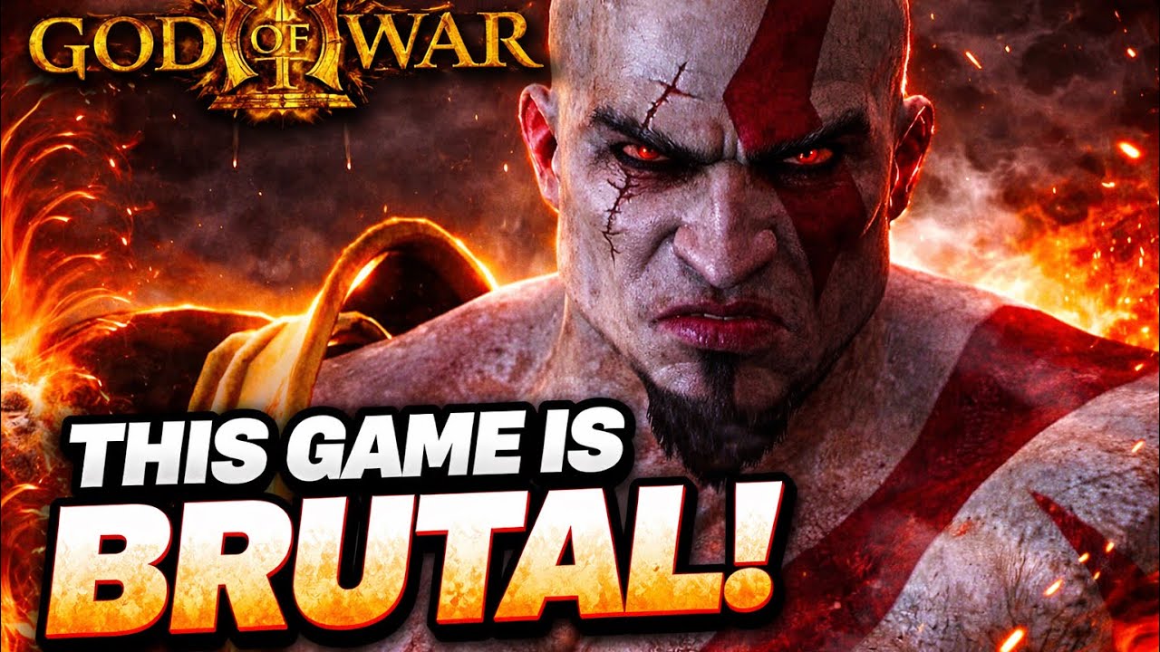 Playing God of War 3 For The First Time… THIS GAME IS BRUTAL 😳