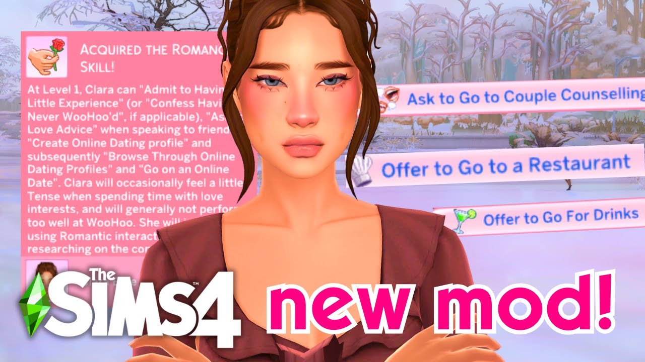 NEW ROMANCE MOD FOR THE SIMS 4💖 (ROAD TO ROMANCE MOD)