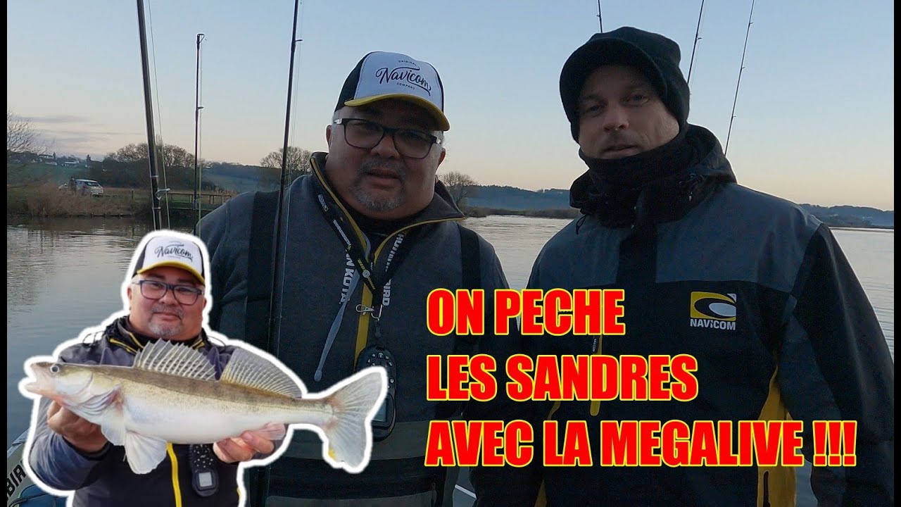 We're fishing for zander with the Megalive Navicom!