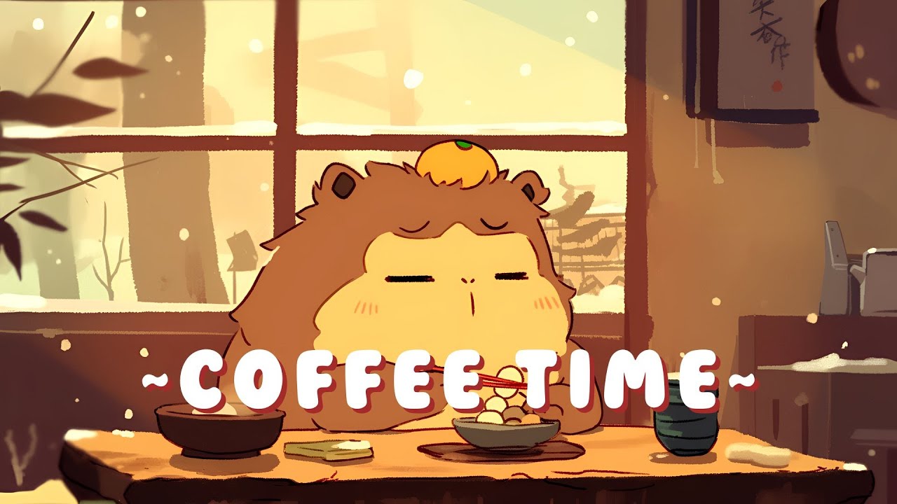[1 Hour] Capybara Lofi Music Station | Relaxing Jazz Hop Collection 🦫 🌙 📖