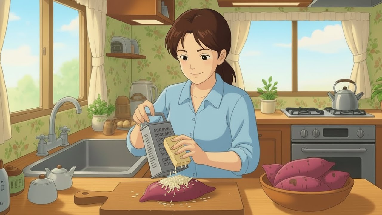 Potato Recipe at the Campsite | Cozy Ghibli-Inspired Moments
