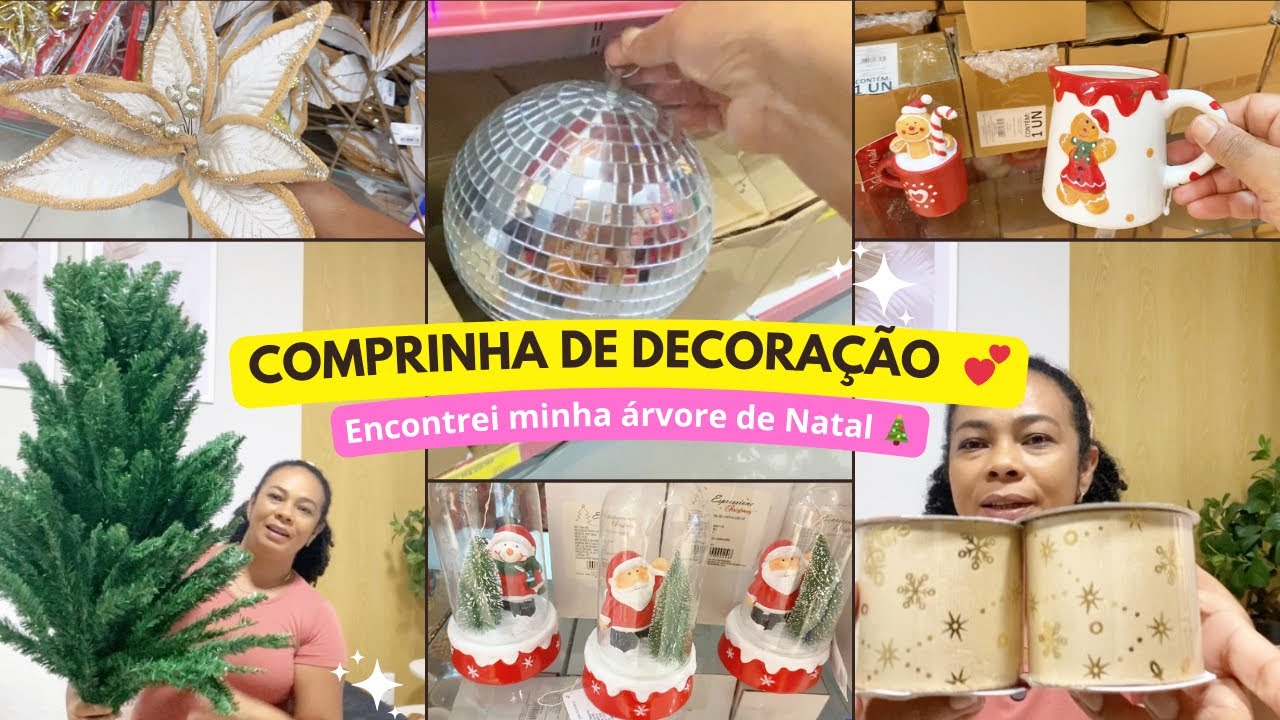 💕Comprinhas de Natal | itens para decorar a casa, encontrei minha árvore de Natal 🎄 