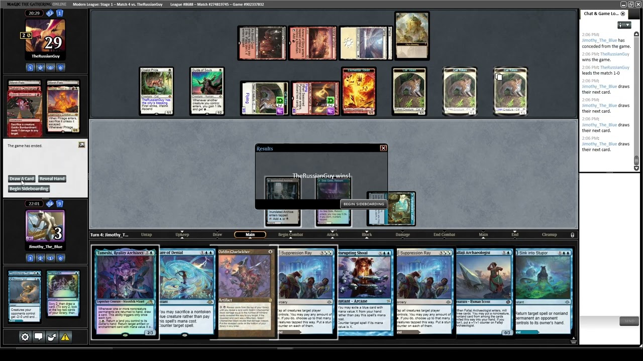 MTG Modern - Blue Belcher League play - Guide and meta thoughts