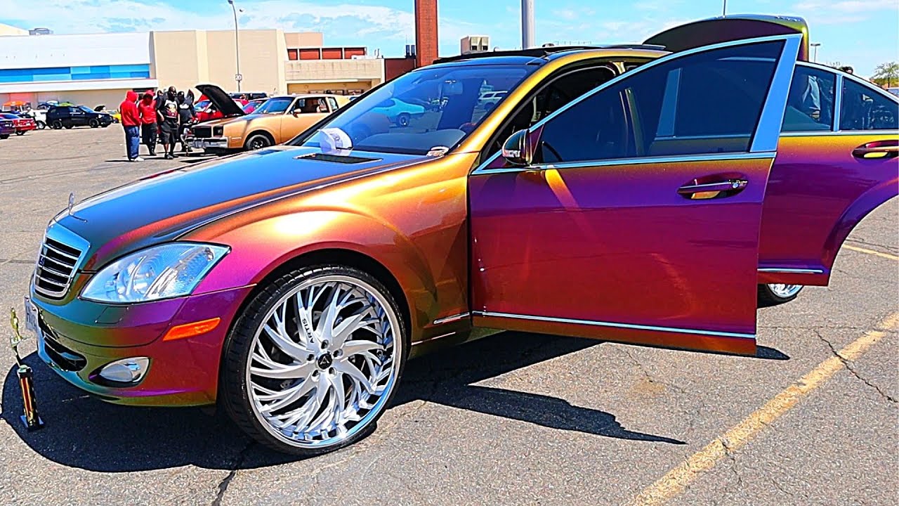 OUTRAGEOUS MERCEDES BENZ S550 ON 24S!!!