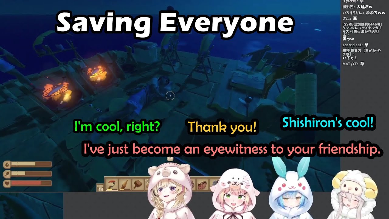 Shishiro Botan, The Leader and Savior of NePoLaBo Raft Survival【Hololive Eng Sub】