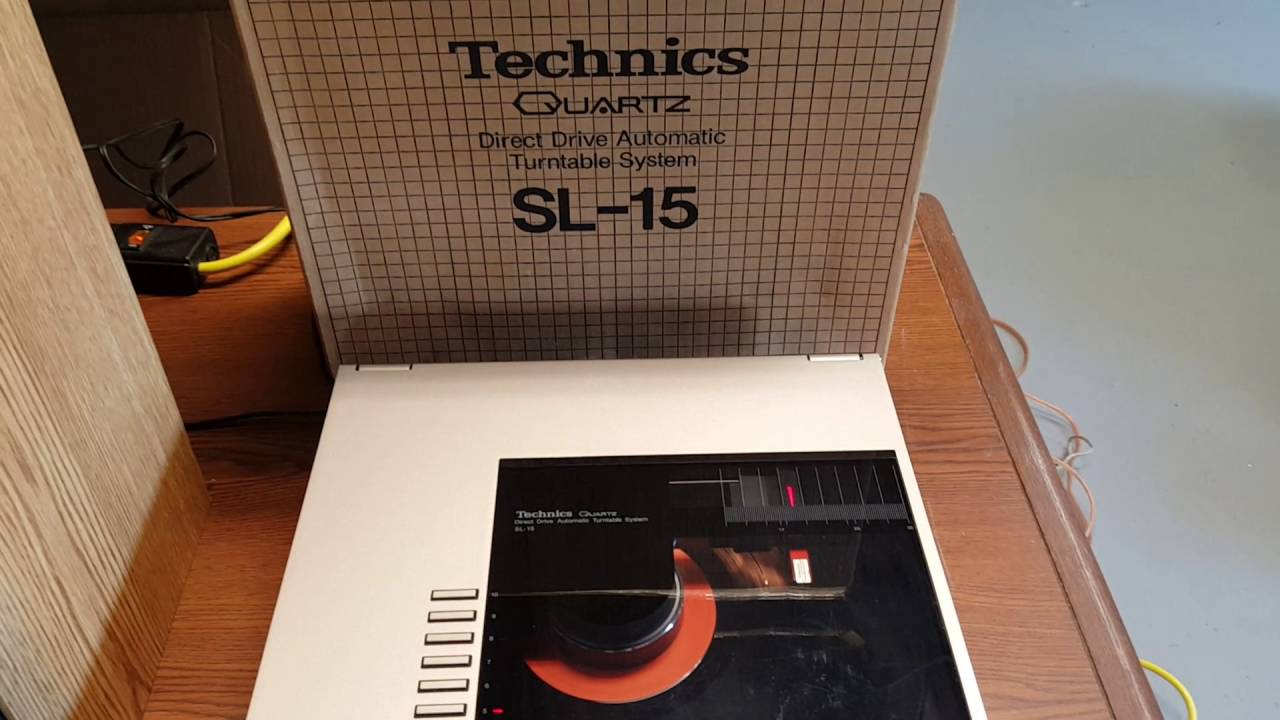 Technics SL-15 turntable with original P205CMK3 cartridge and original box