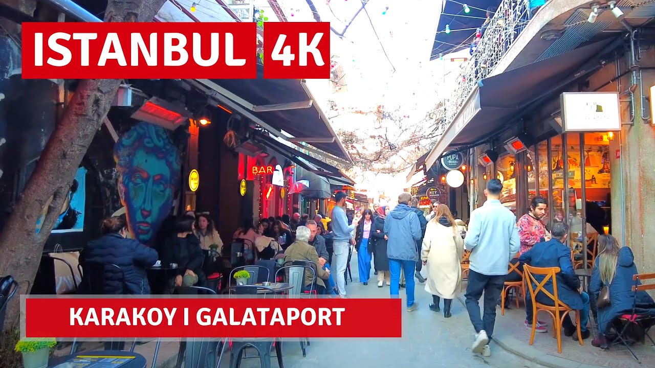 7 Feb 2022 Istanbul Karakoy-Galata Port Walking Tour|4k UHD 60fps