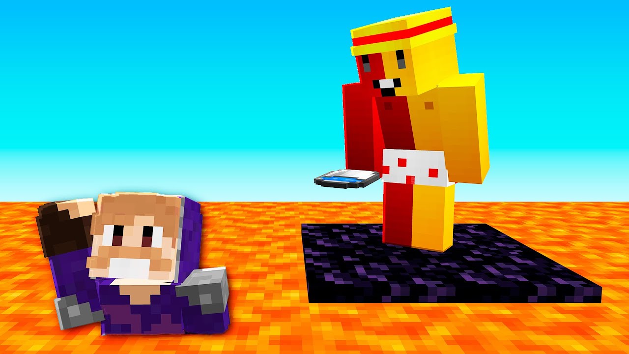 Eu Sobrevivi em um OCEANO de Lava no Minecraft - O FILME!