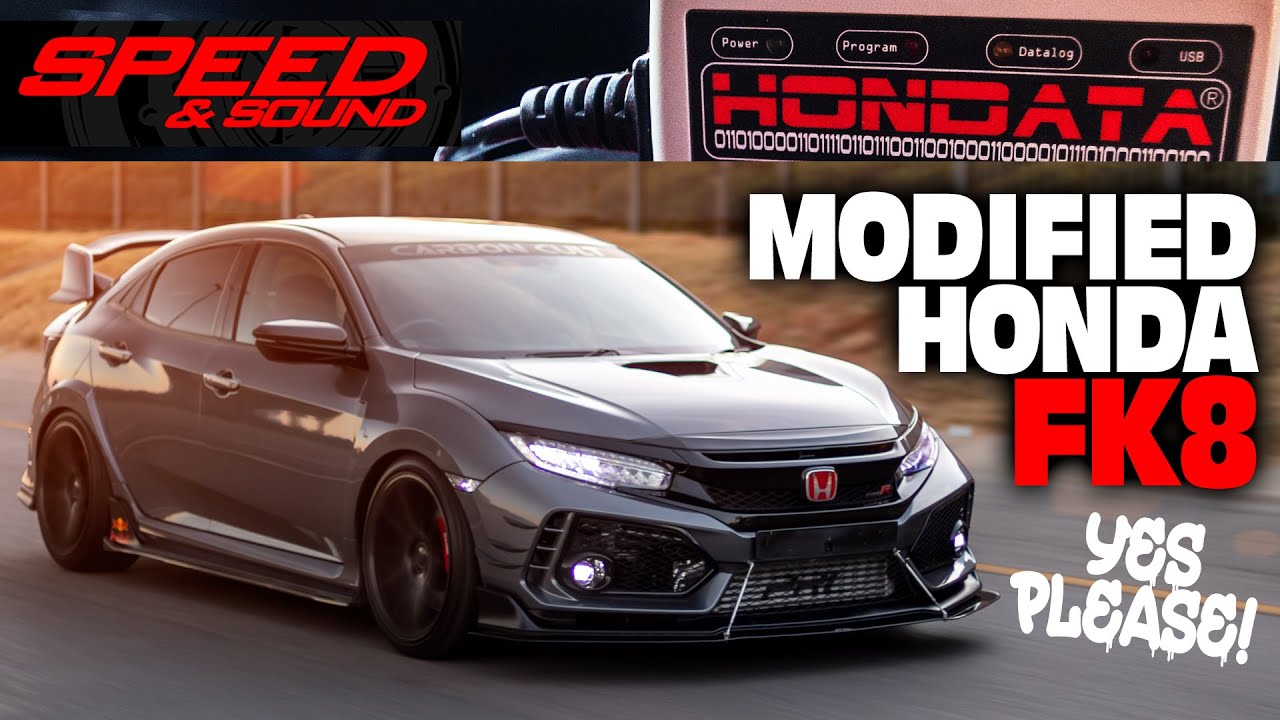 MODIFIED CIVIC FK8 with PRL Motorsports Bolt-On Kit // ONBOARD FOOTAGE including Hondata Overview.