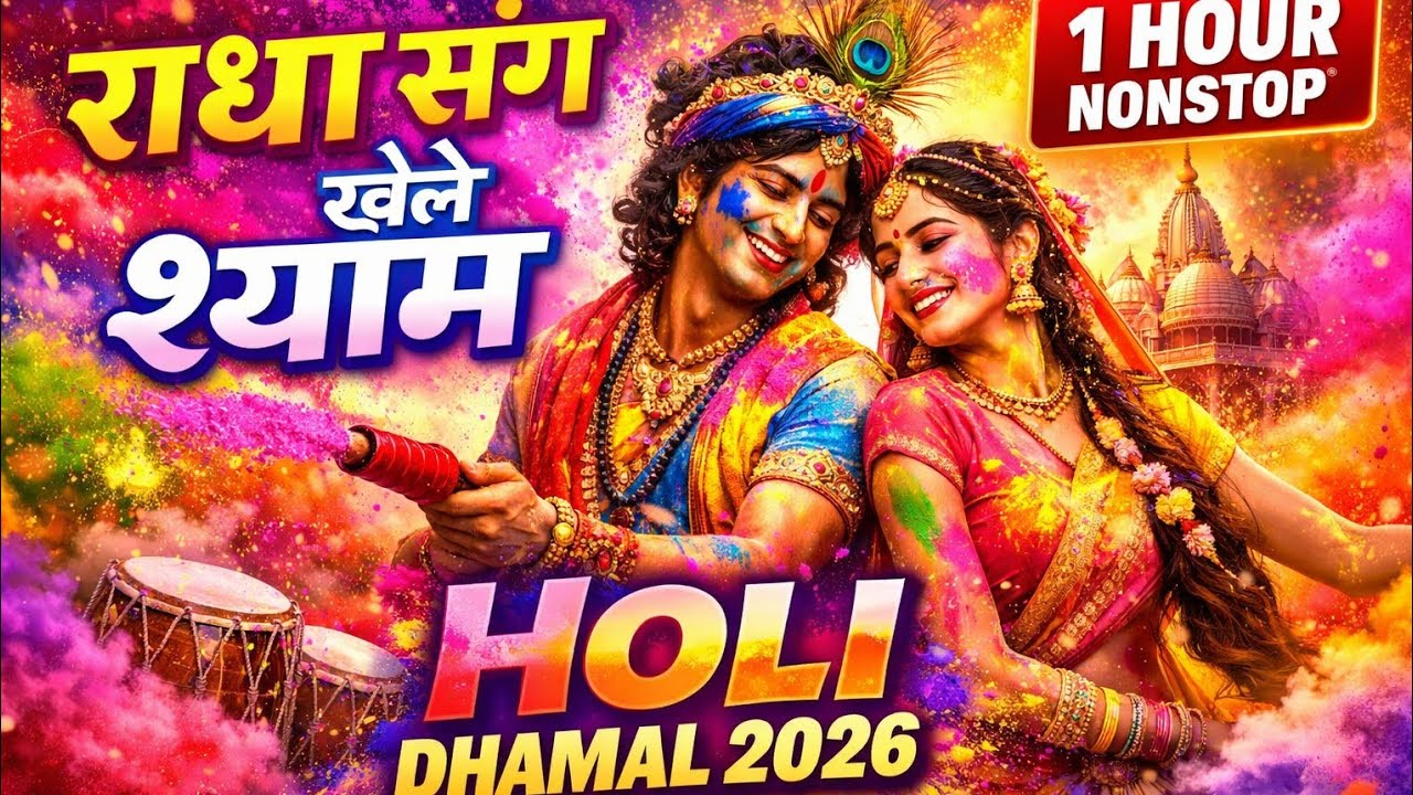 बरसाने की होली | राधा कृष्ण DJ Song | 1 Hour Nonstop Holi Special