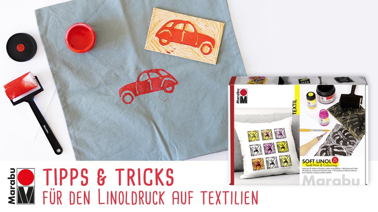 Marabu Tipps & Tricks f&uuml;r den Linoldruck auf Textilien