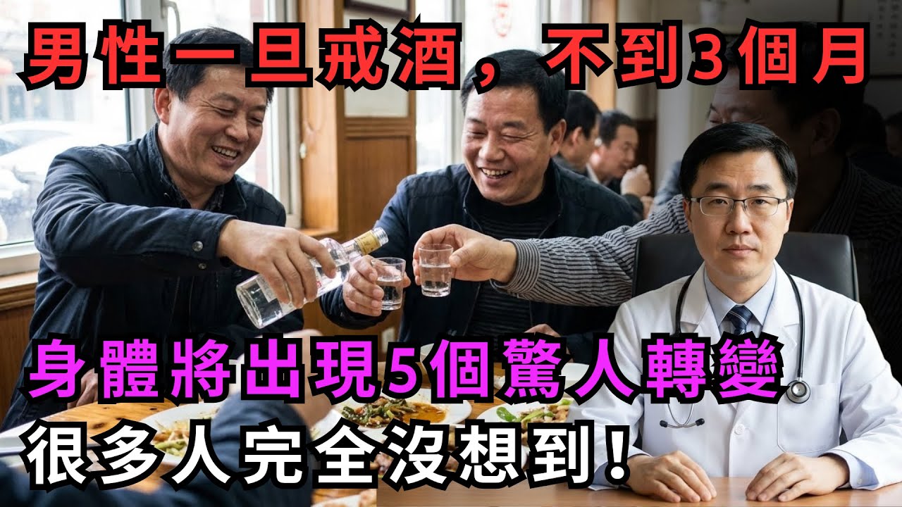 男性一旦戒酒，不到3個月，身體將出現5個驚人轉變，很多人完全沒想到！