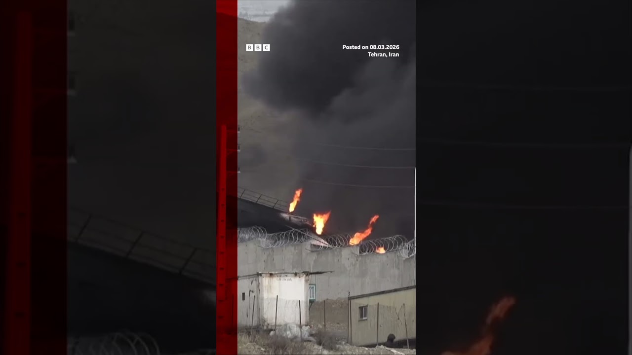 చమురు డిపోలపై దాడులు..తెహ్రాన్‌ను కమ్మేసిన పొగ #shorts