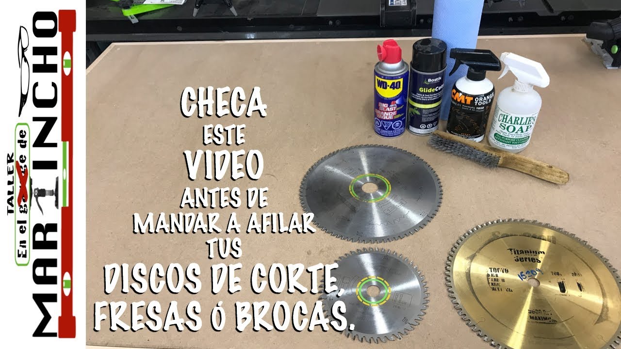 COMO LIMPIAR LOS DISCOS DE CORTE