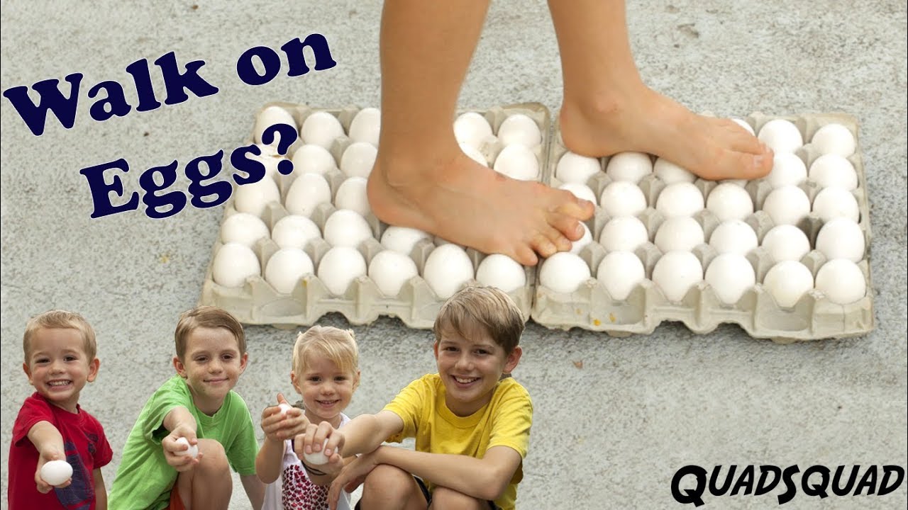 Walking on Eggs CHALLENGE - Science Experiment