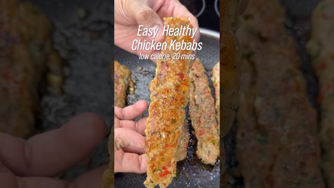 High Protein Chicken Kebabs! Only 111 Calories!🍗🍢🔥#food #shorts #highproteinrecipes