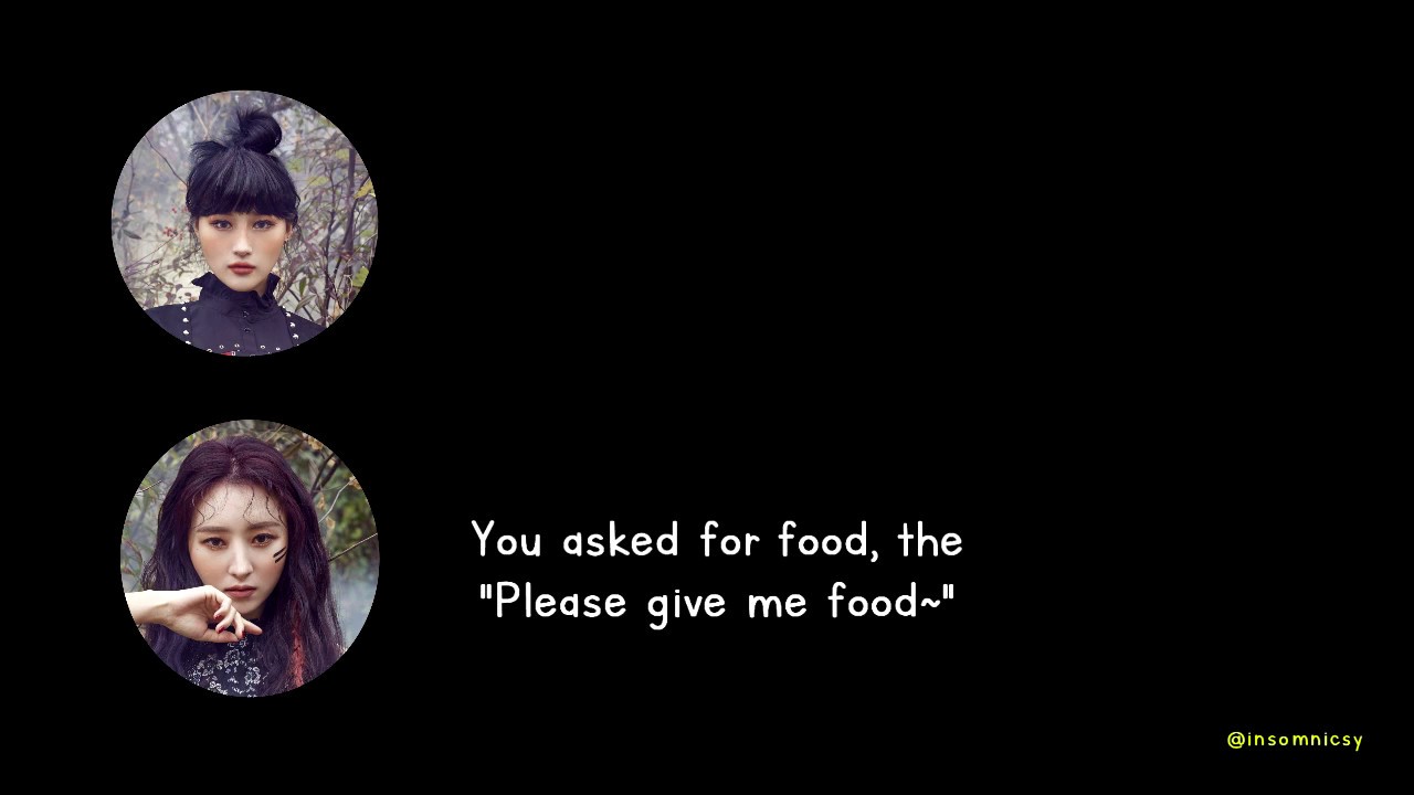 sua thought siyeon was asking for food 🐥🐺