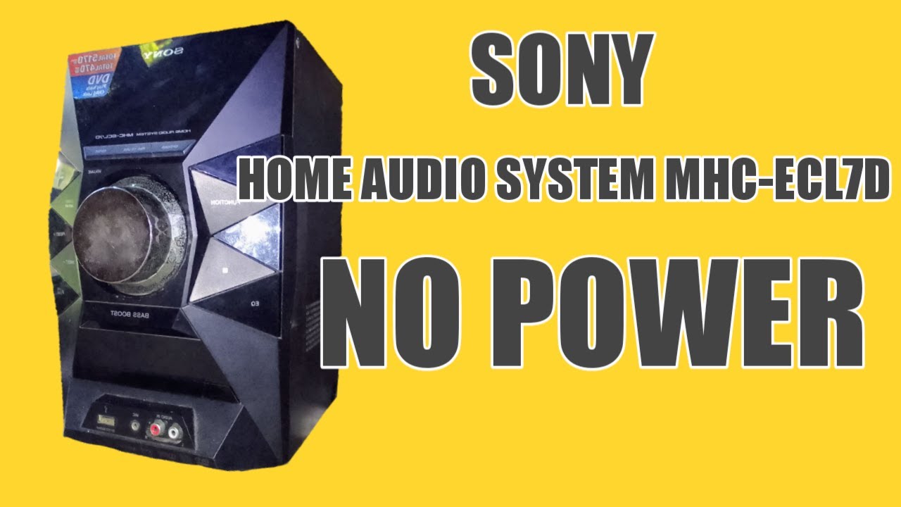 Домашняя аудиосистема Sony MHC-ECL7D | Нет питания