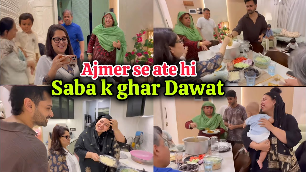 Ghar ate hi Saba k ghar Dawat 🍲😋 Saba ne sab k liye banaye spacial khana 🍲 Saba ka jahan vlogs 