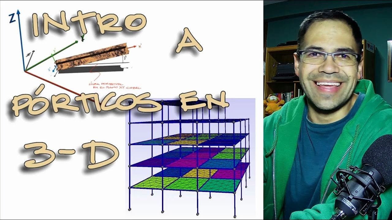 Introducción a estructuras en 3 dimensiones por el método de rigidez o elementos finitos