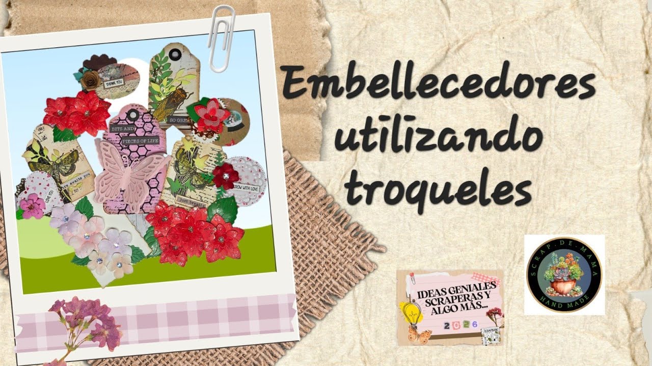 Embellecedores utilizando troqueles, hoy en Ideas geniales scraperas y algo más 