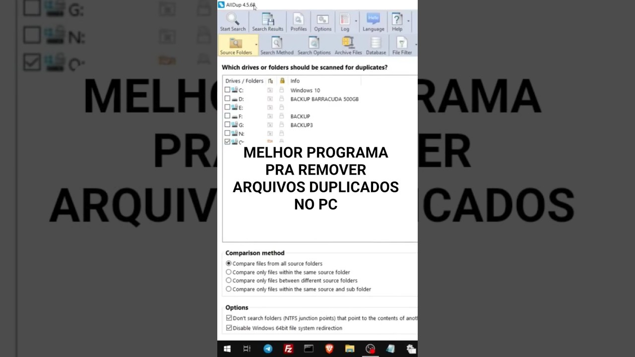 Programa Gratuito Pra Remover Arquivos Duplicados No Windows #tutorial #dicas #informatica  #alldup