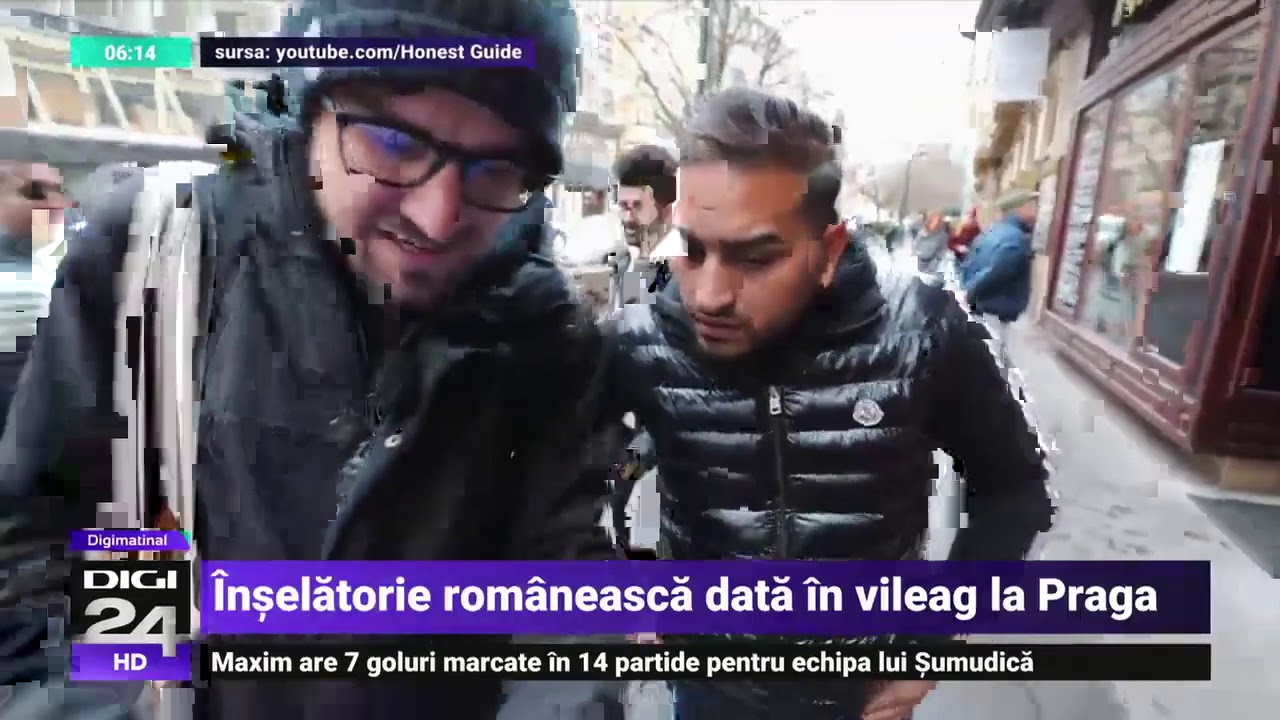 Escroci români, demascați la Praga. Pretindeau că sunt surzi și că strâng bani pentru copii