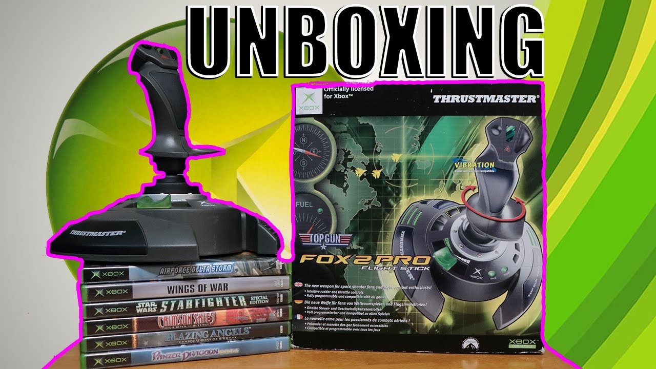 Original Xbox Unboxing And Setup Flight Stick Fox 2 Pro