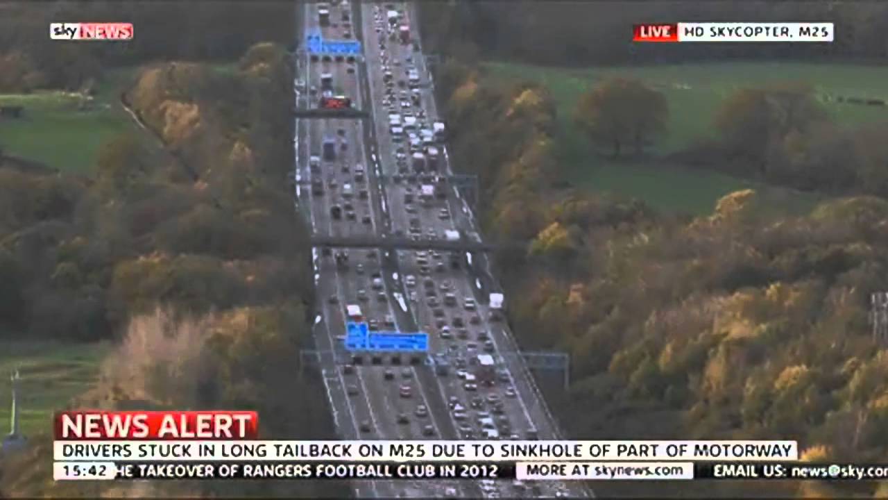 Traffic Chaos On M25