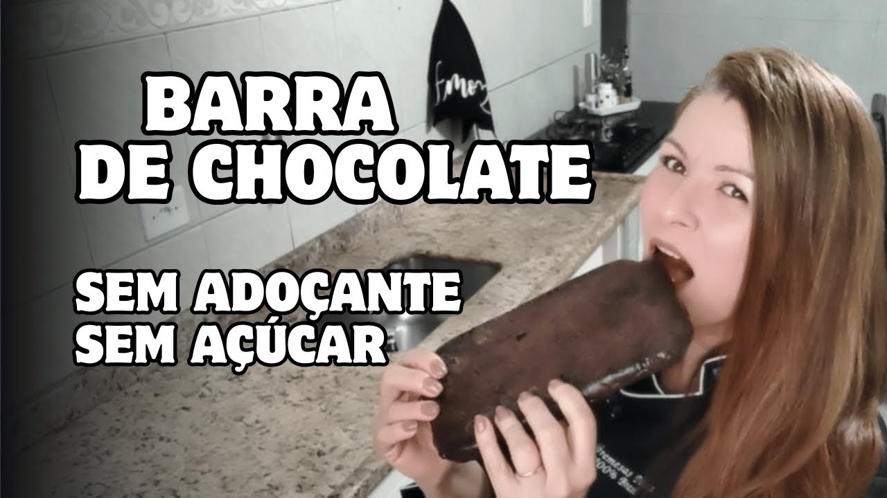 BARRA DE CHOCOLATE PROTEICA | SEM AÇÚCAR | FÁCIL DE FAZER E DELICIOSA