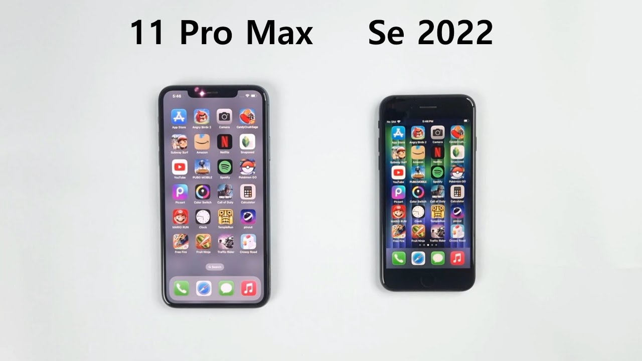iPhone 11 Pro Max vs iPhone SE 2022 - Speed Test!