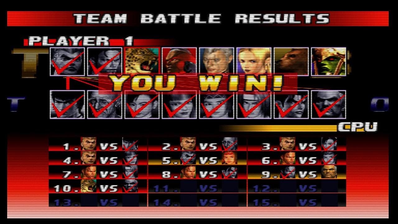 Team Battle Mode Part 58 - Tekken 3 PS 5 Gameplay