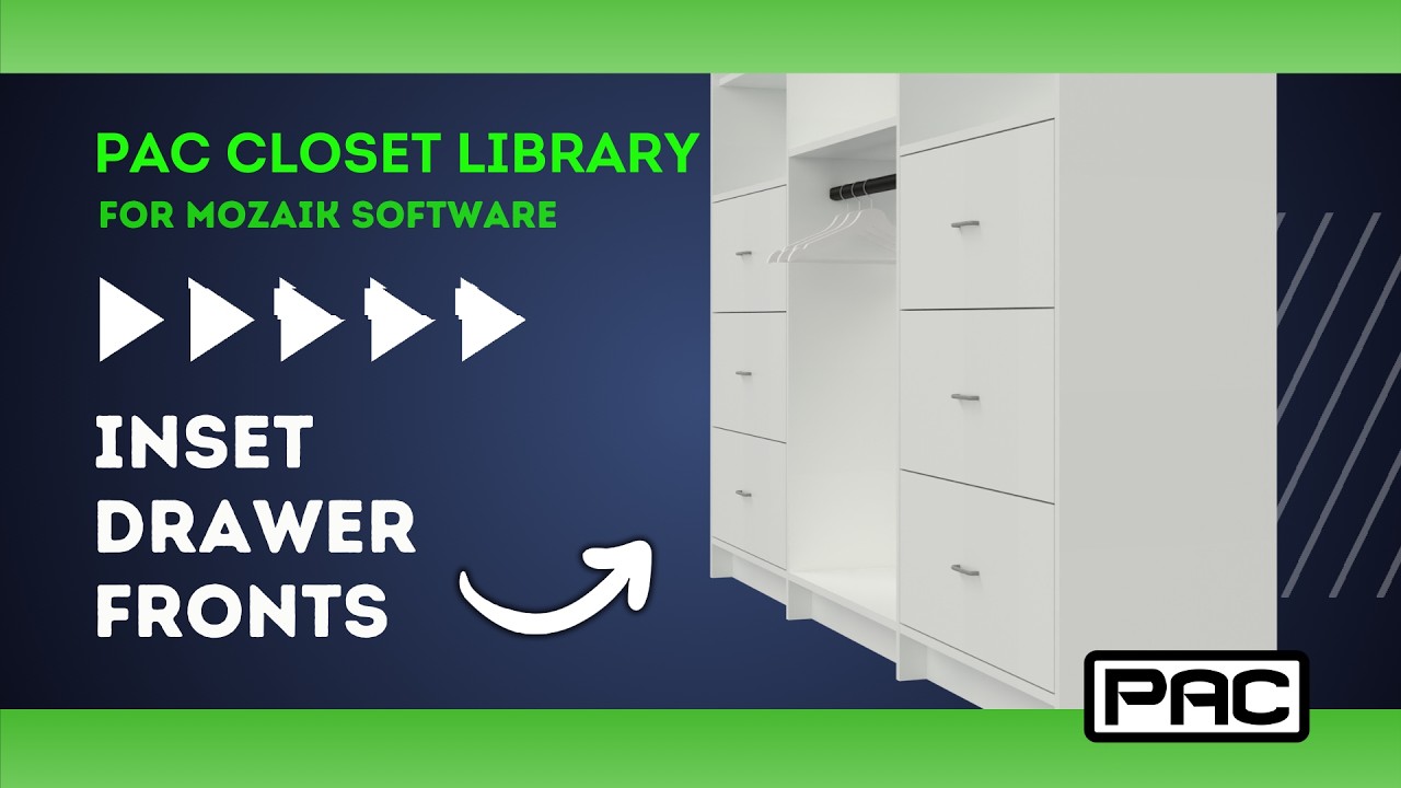 PAC Closet Library - Inset Drawer Fronts - How To