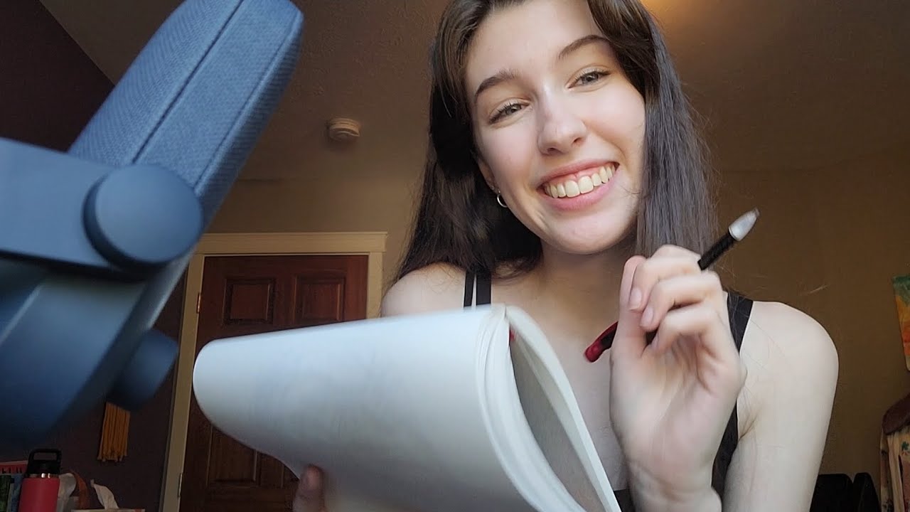 《ASMR》drawing you, sketching sounds, no talking