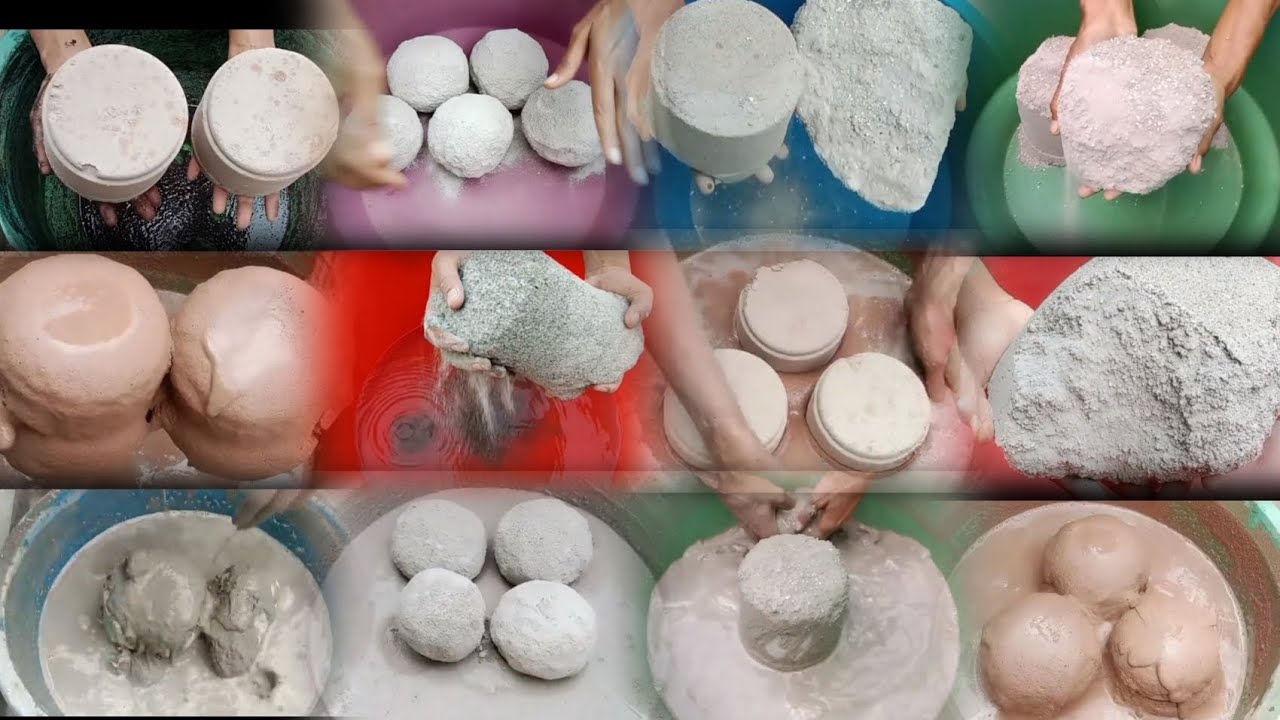 Asmr Edits dusty cloud🌪 sand cement dry+ water & pouring🤤 past Eshal Edits