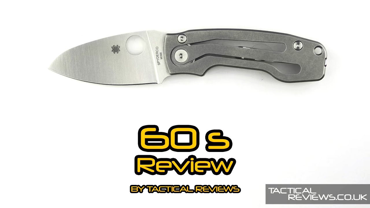 Spyderco PITS 2 — современный складной нож без фиксатора лезвия — обзор Sixty Second Review