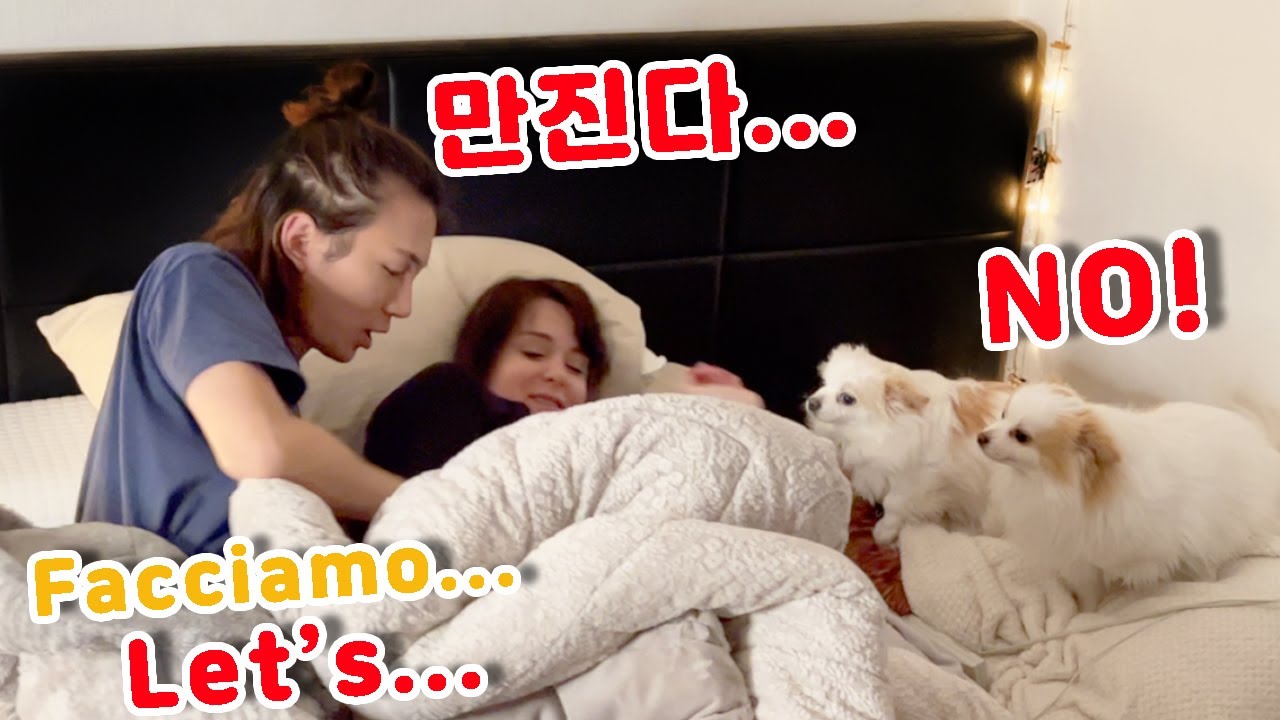 꿀(다)떨어진 커플 저녁🌙일상 Vlog 브이로그 International Couple  NIGHT ROUTINE